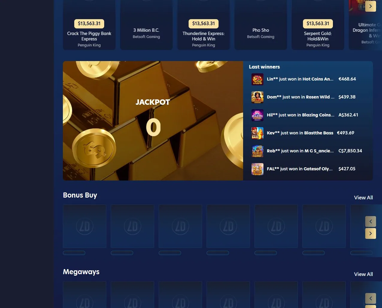 Lucky Dreams interface 3